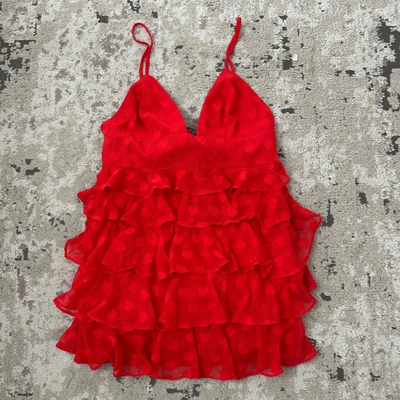 NBD Roxanne Mini Dress Size XL - Red - Picture 1 of 3